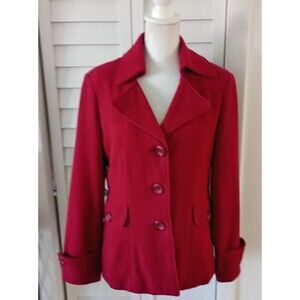 CAbi Red Pea Coat
